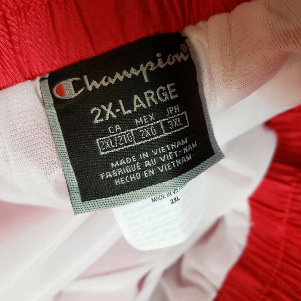 Champion Life Nylon Warm Up Pants In Red Blue White - Picture 9 of 11